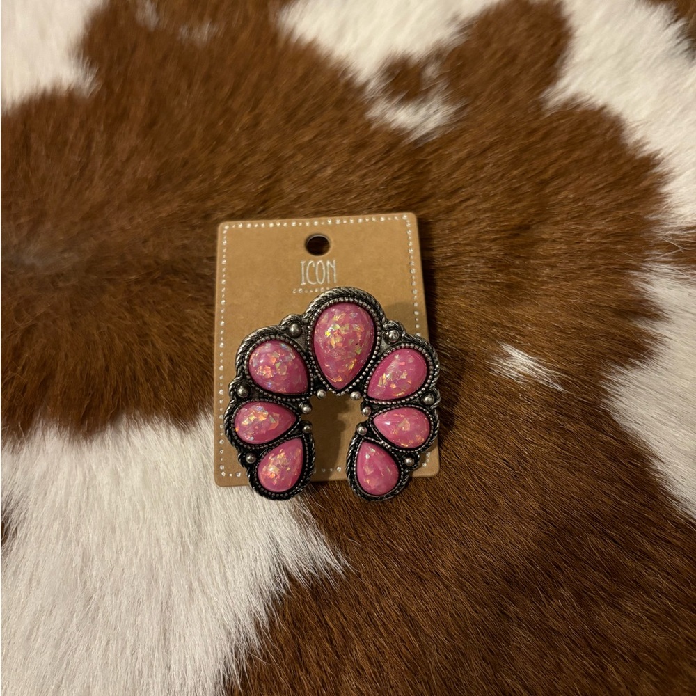 Pink Squash Blossom Ring